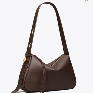 Tory Burch Romy Deep Brown Shoulder Bag Regular Size